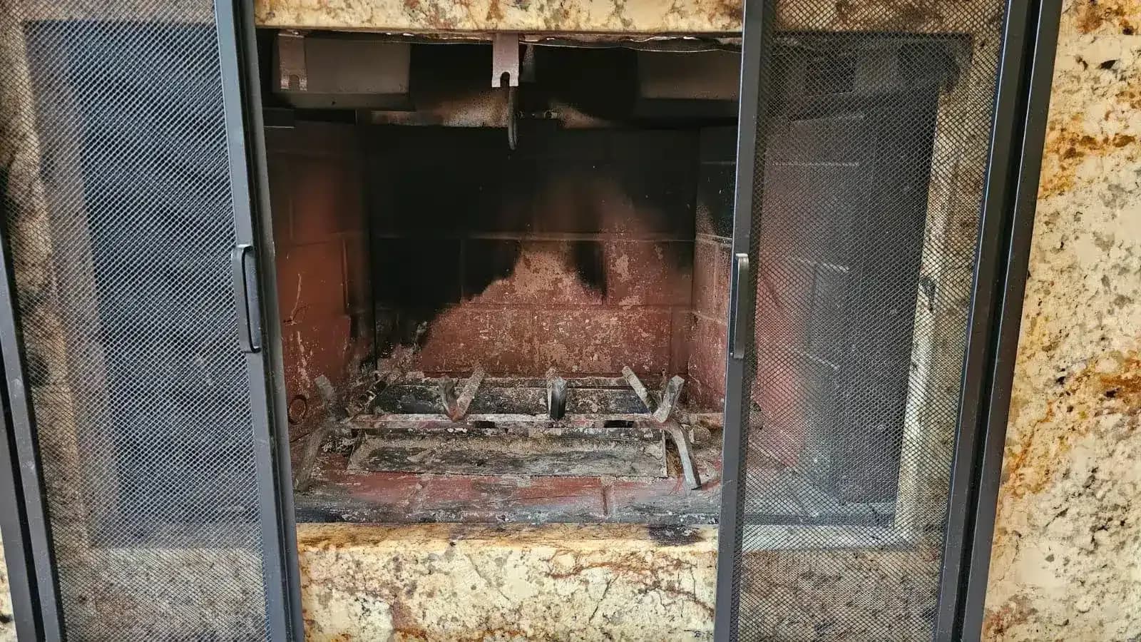 Fireplace Before Repair