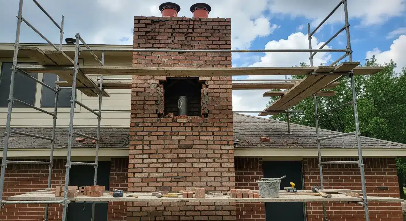When a Brick Chimney Rebuild in Houston Is the Only Safe Option